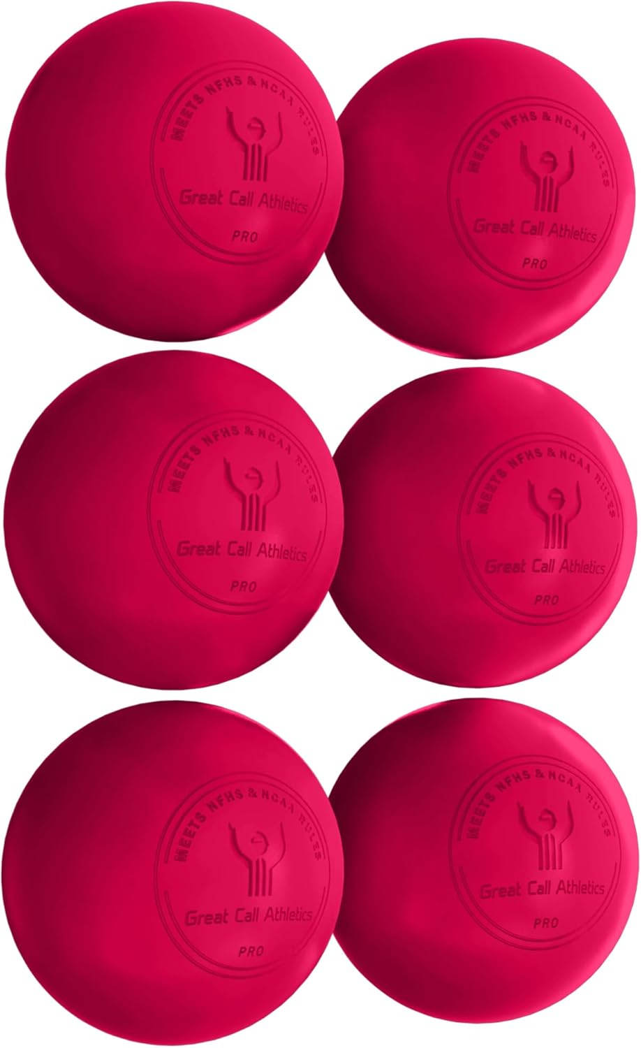 GCA Pro Lacrosse Official Game Ball NFHS College Approved Velocity 6 Pack LAX Field Tournament Rubber Practice