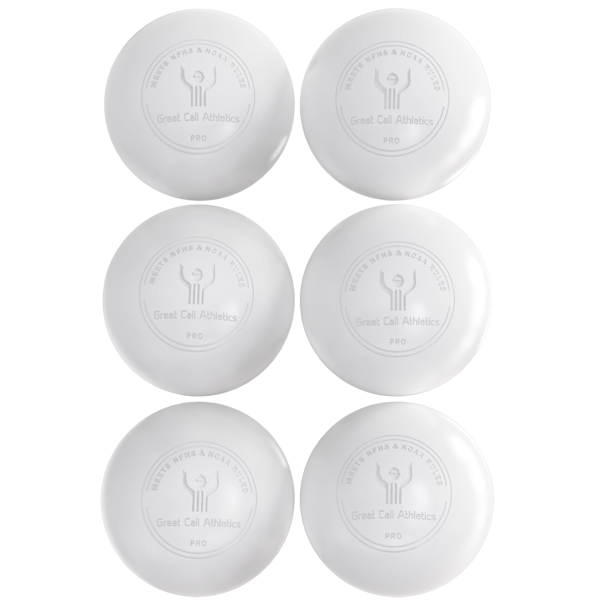 GCA Pro Lacrosse Official Game Ball NFHS College Approved Velocity 6 Pack LAX Field Tournament Rubber Practice