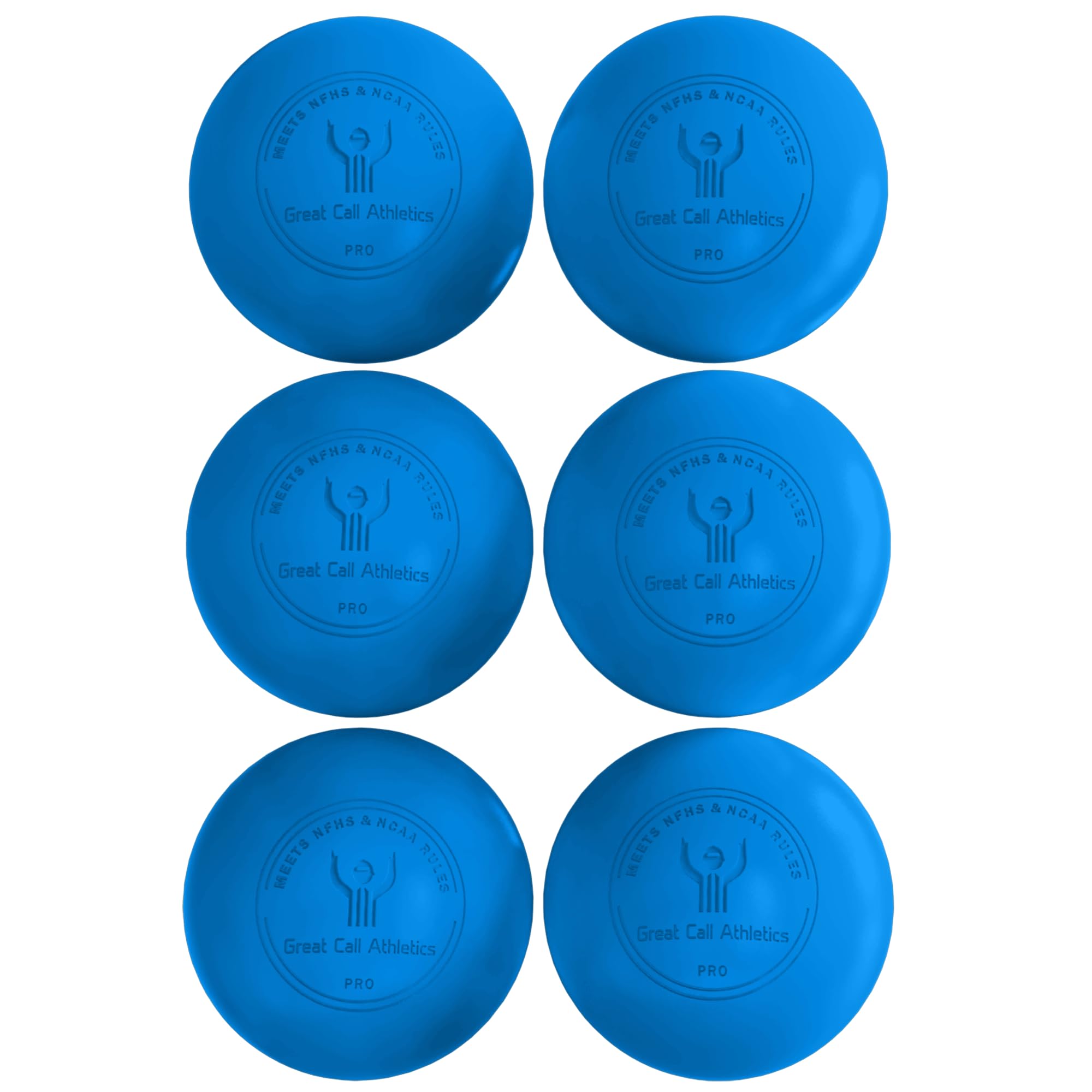 GCA Pro Lacrosse Official Game Ball NFHS College Approved Velocity 6 Pack LAX Field Tournament Rubber Practice
