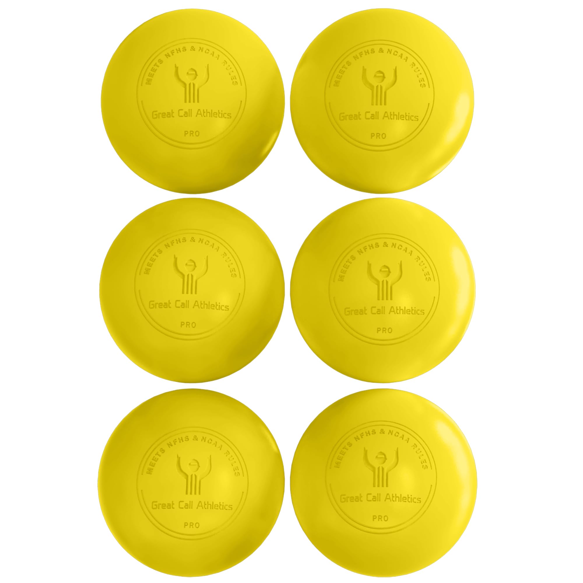 GCA Pro Lacrosse Official Game Ball NFHS College Approved Velocity 6 Pack LAX Field Tournament Rubber Practice