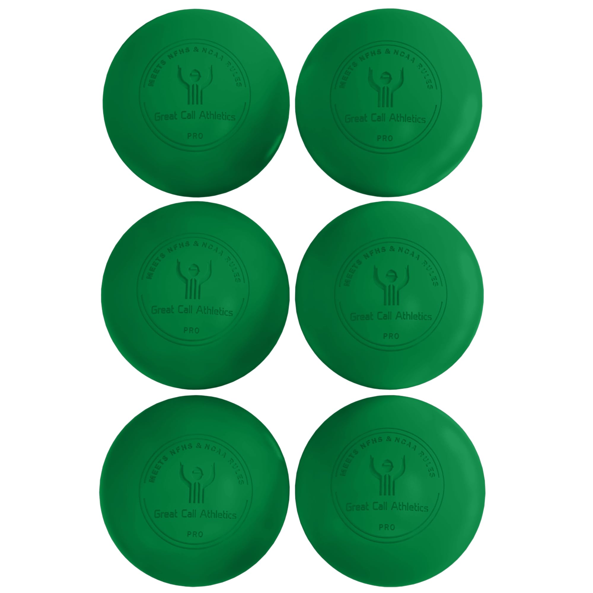 GCA Pro Lacrosse Official Game Ball NFHS College Approved Velocity 6 Pack LAX Field Tournament Rubber Practice
