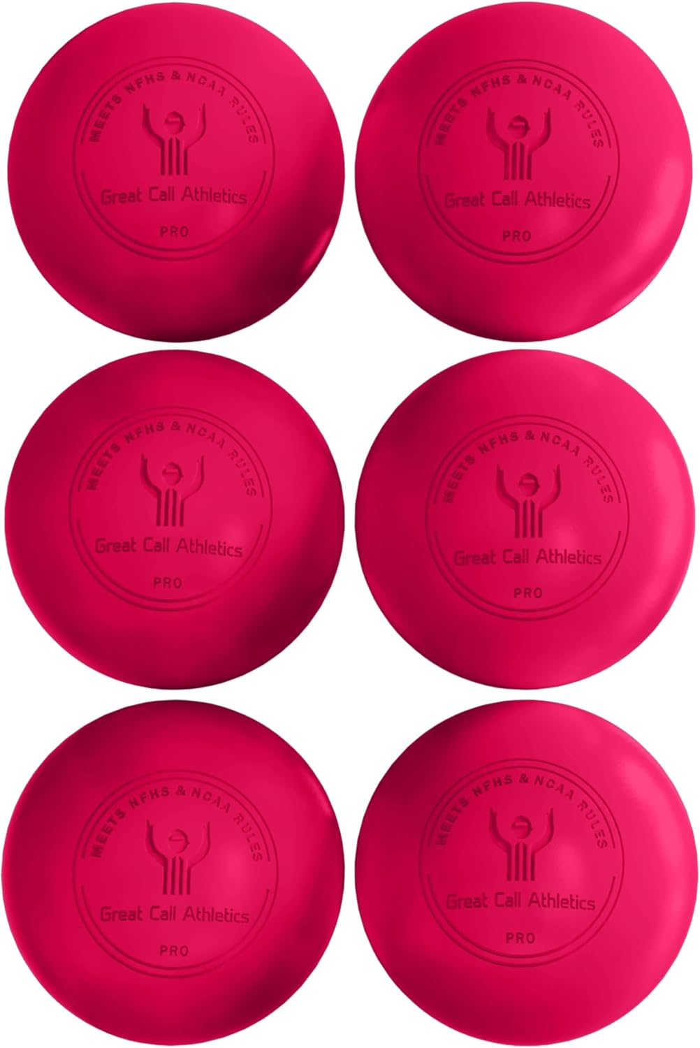 GCA Pro Lacrosse Official Game Ball NFHS College Approved Velocity 6 Pack LAX Field Tournament Rubber Practice