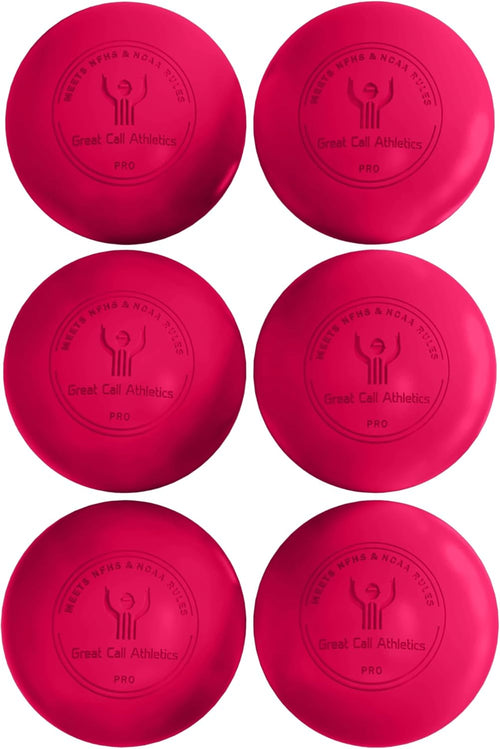 GCA Pro Lacrosse Official Game Ball NFHS College Approved Velocity 6 Pack LAX Field Tournament Rubber Practice