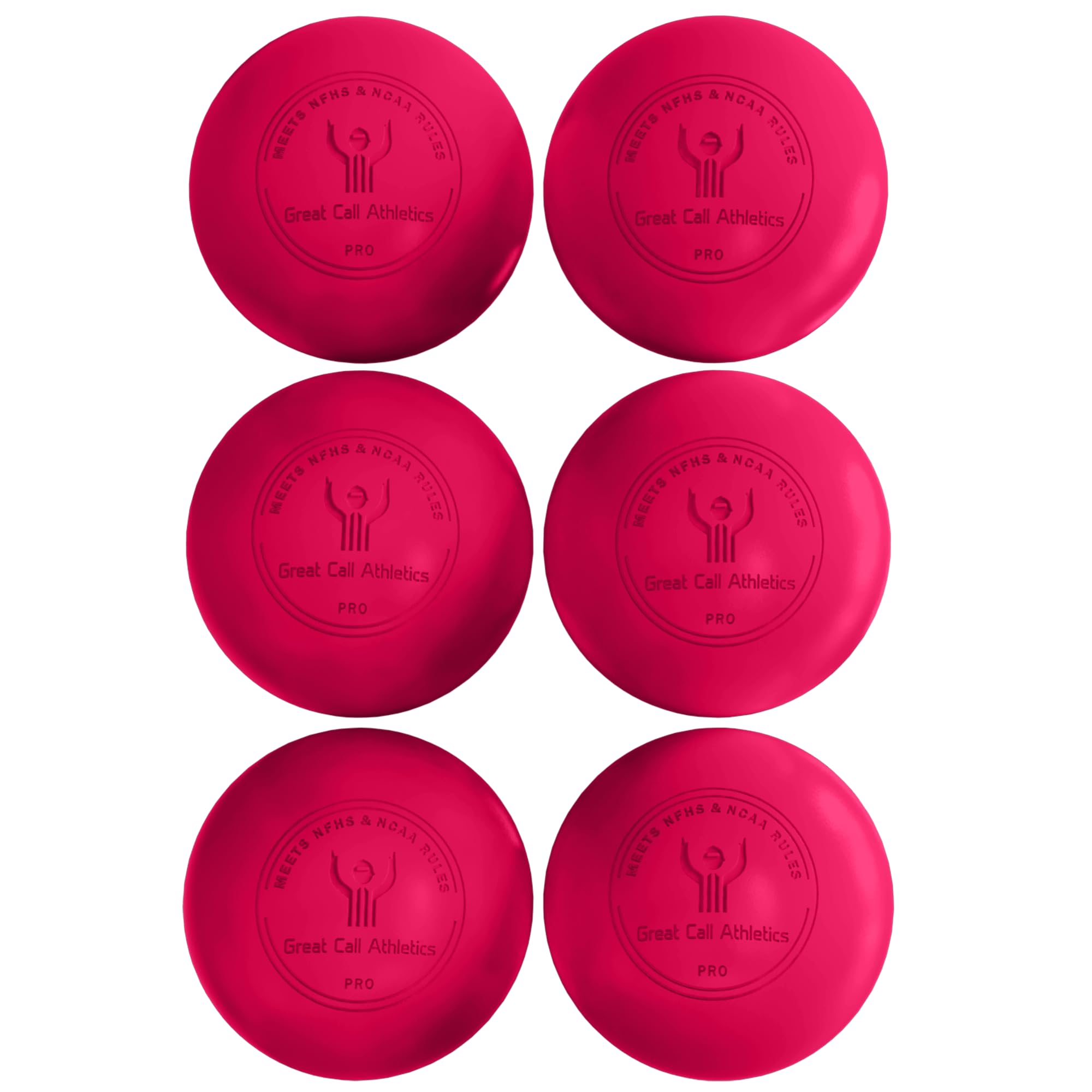 GCA Pro Lacrosse Official Game Ball NFHS College Approved Velocity 6 Pack LAX Field Tournament Rubber Practice