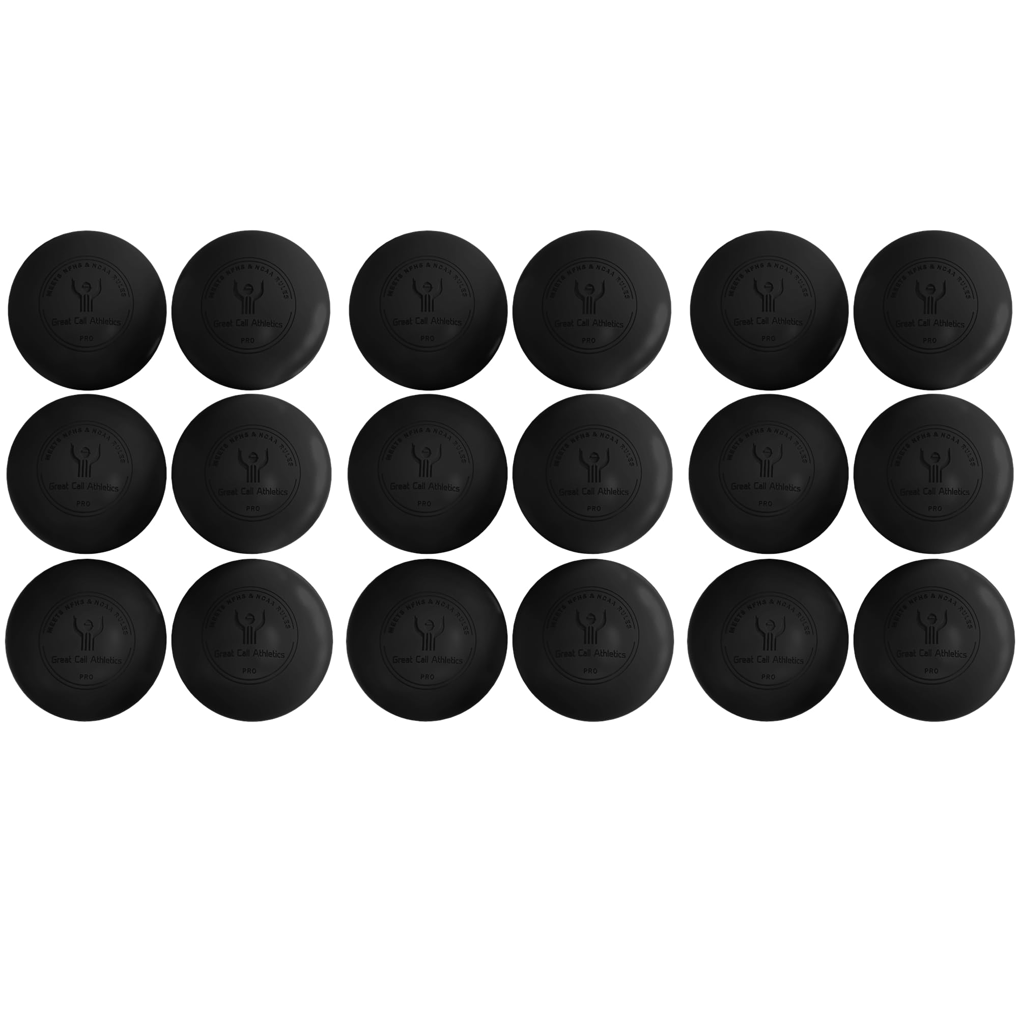 GCA Pro Lacrosse Official Game Ball NFHS College Approved Velocity 6 Pack LAX Field Tournament Rubber Practice
