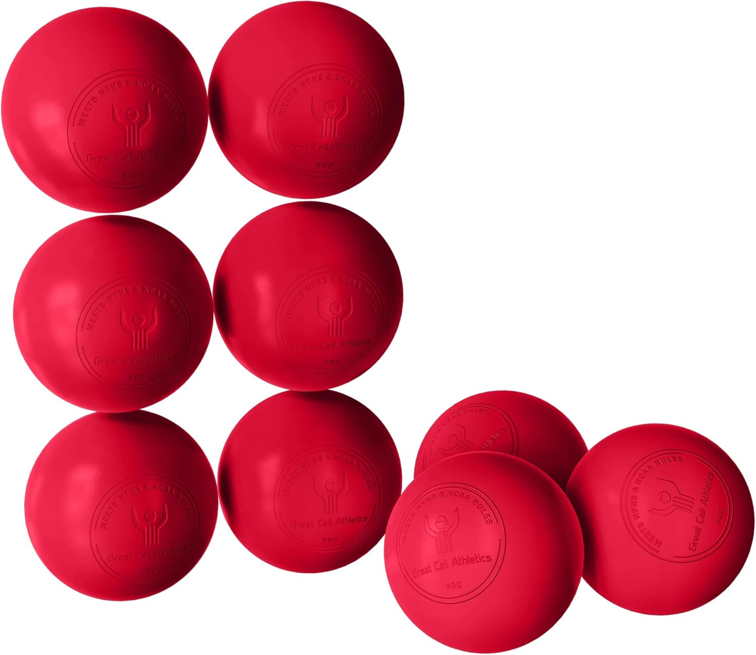 GCA Pro Lacrosse Official Game Ball NFHS College Approved Velocity 6 Pack LAX Field Tournament Rubber Practice
