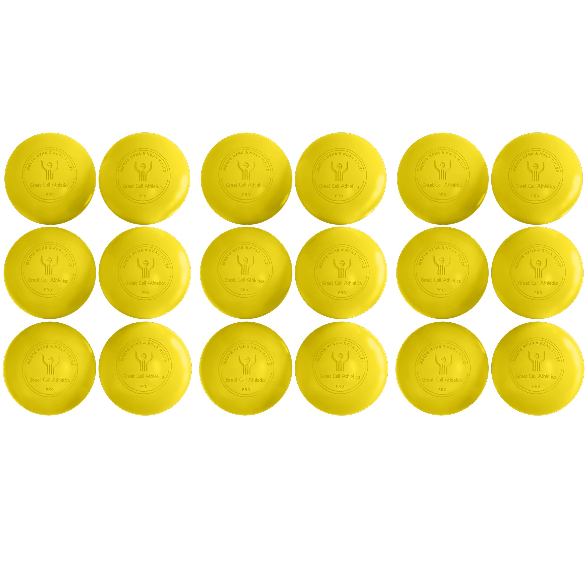 GCA Pro Lacrosse Official Game Ball NFHS College Approved Velocity 6 Pack LAX Field Tournament Rubber Practice