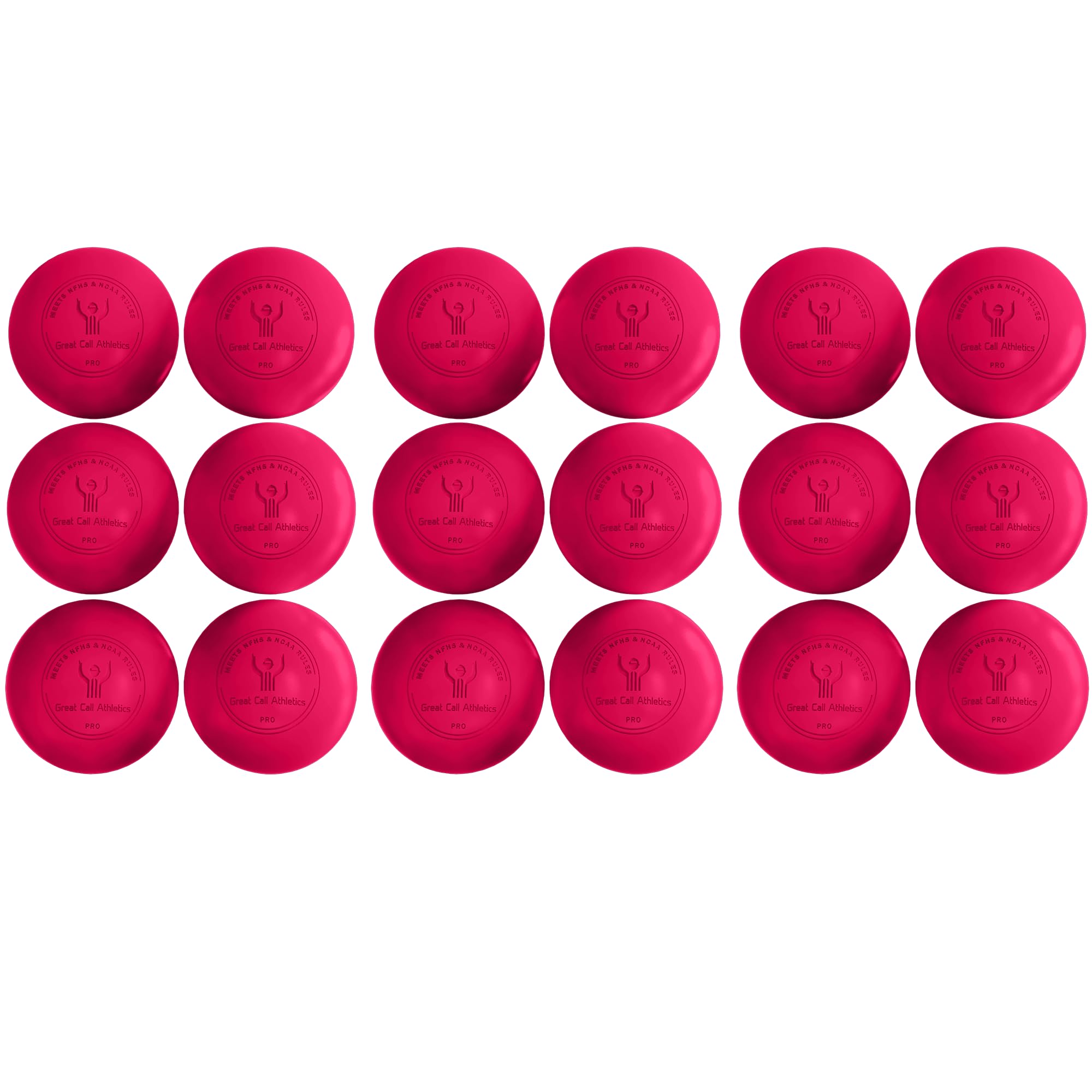 GCA Pro Lacrosse Official Game Ball NFHS College Approved Velocity 6 Pack LAX Field Tournament Rubber Practice
