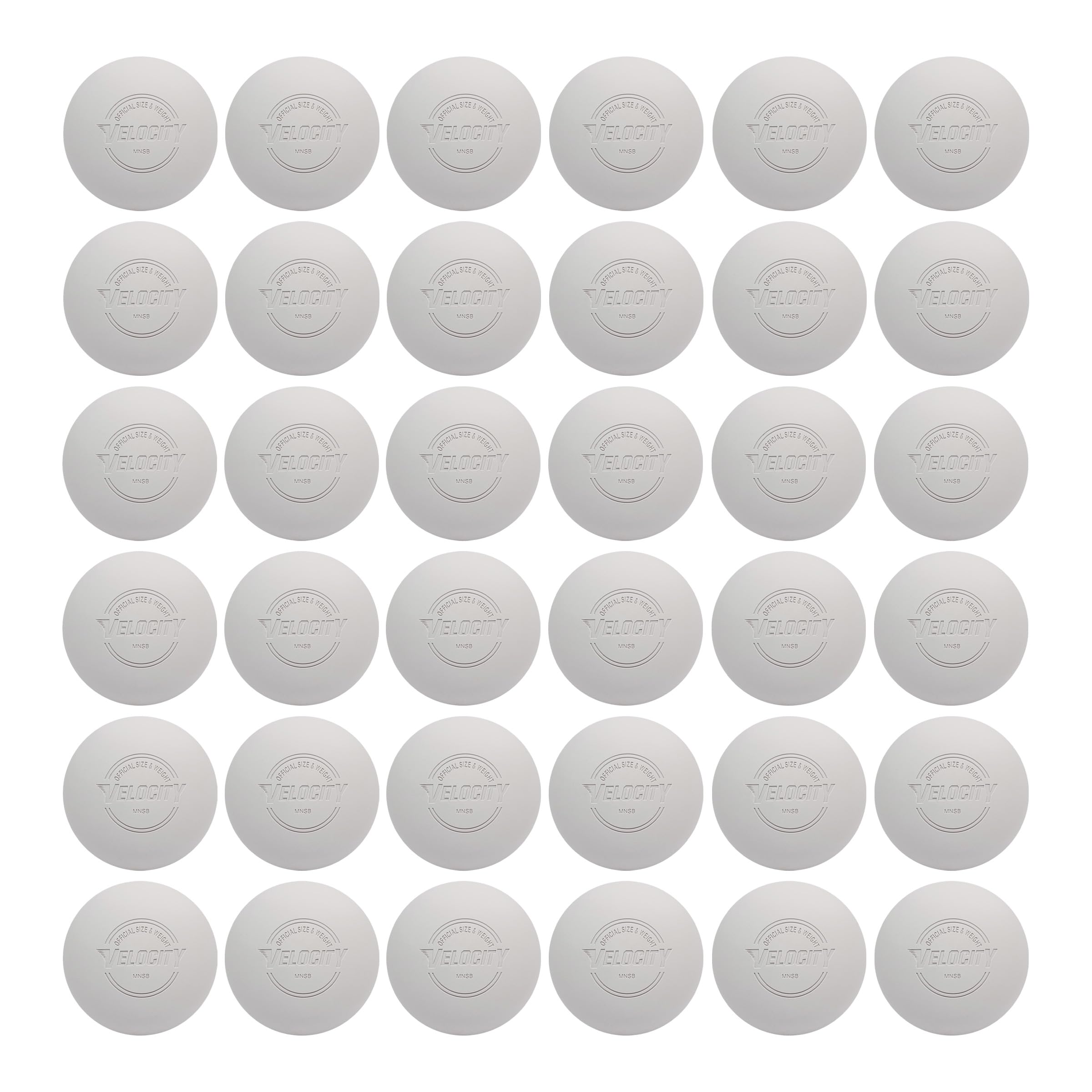 Velocity Lacrosse Balls - 1, 2, 3, 6, 12, 18, 24, 36, 60 and 120 Packs - for Practice, Official NFHS and College Approved Size