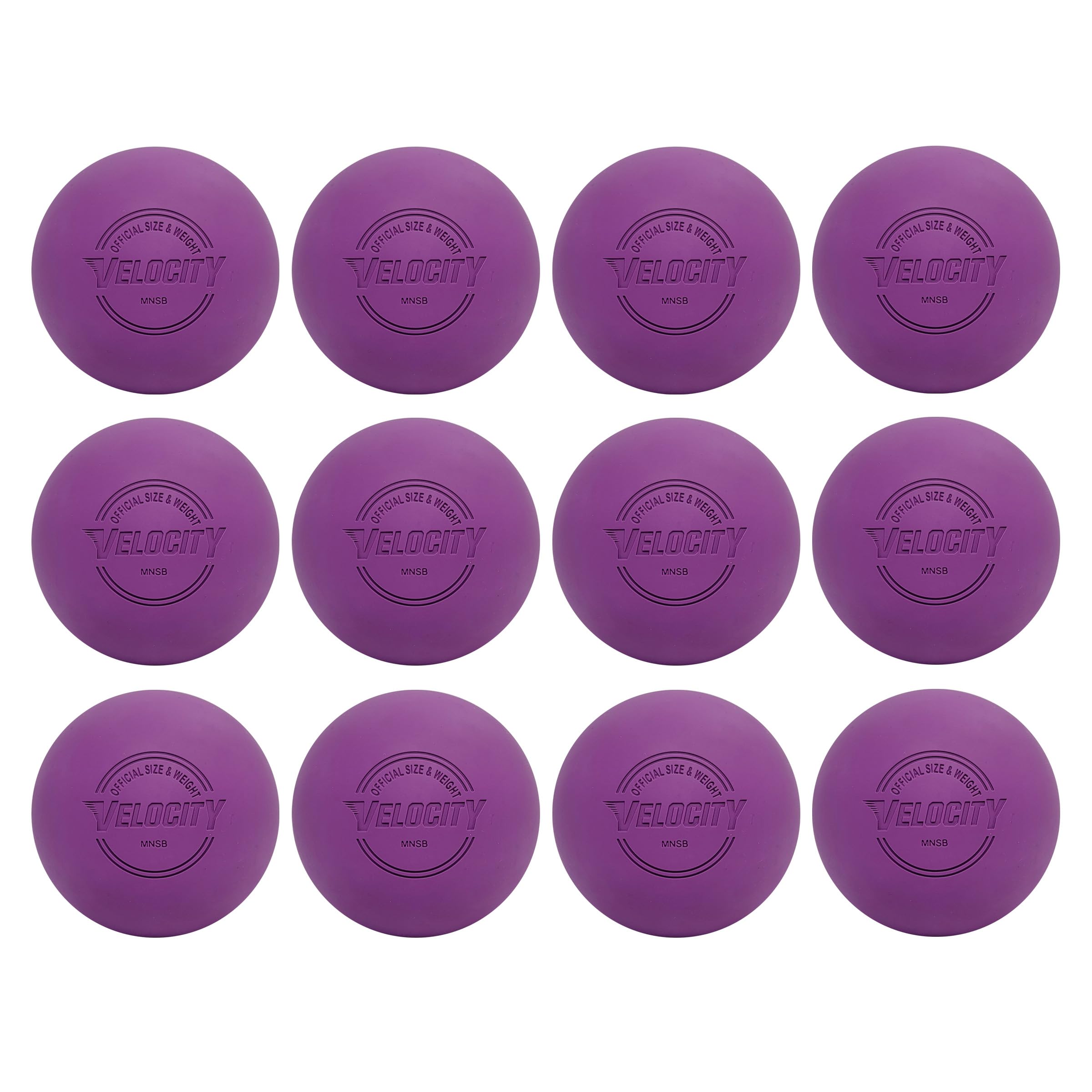 Velocity Lacrosse Balls - 1, 2, 3, 6, 12, 18, 24, 36, 60 and 120 Packs - for Practice, Official NFHS and College Approved Size