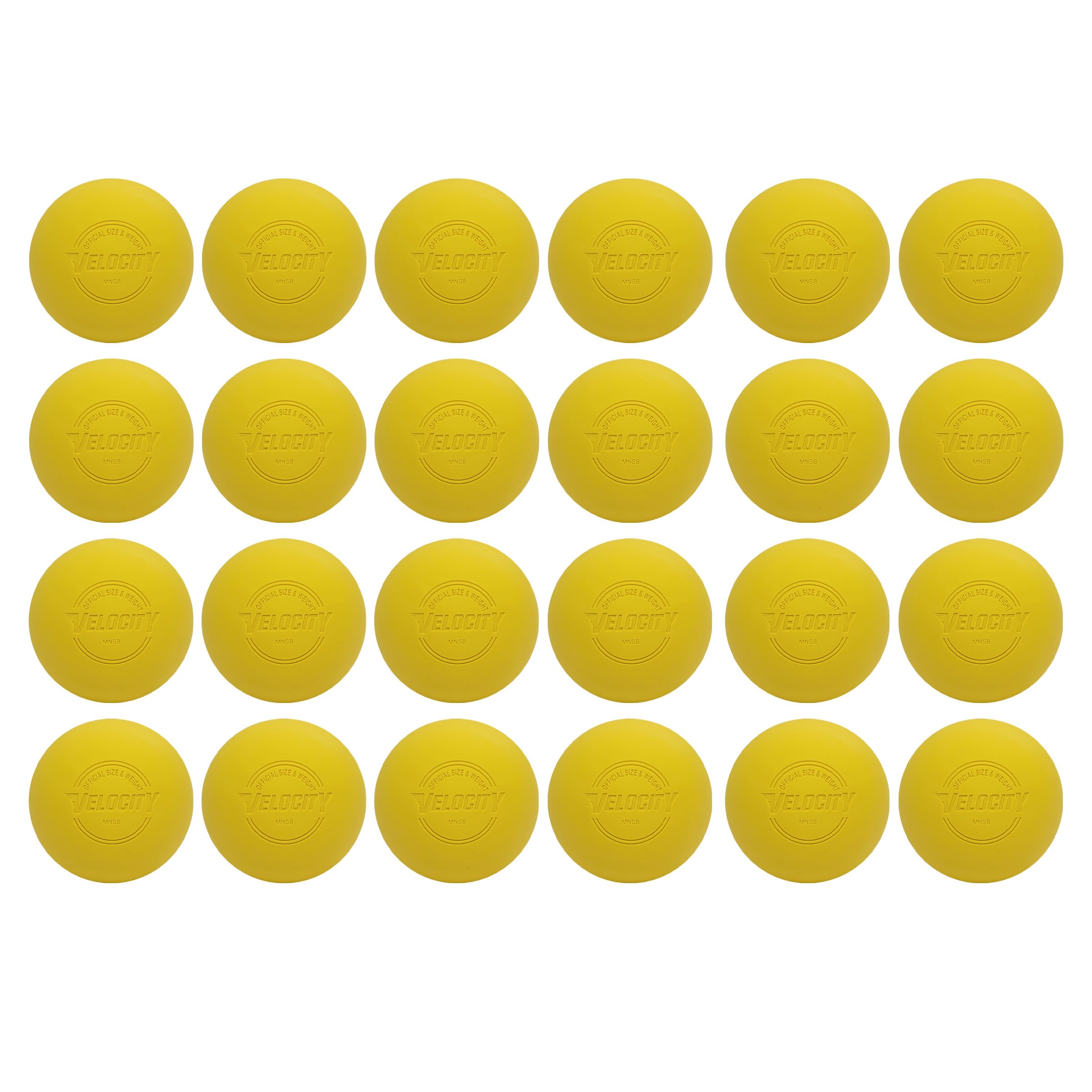Velocity Lacrosse Balls - 1, 2, 3, 6, 12, 18, 24, 36, 60 and 120 Packs - for Practice, Official NFHS and College Approved Size