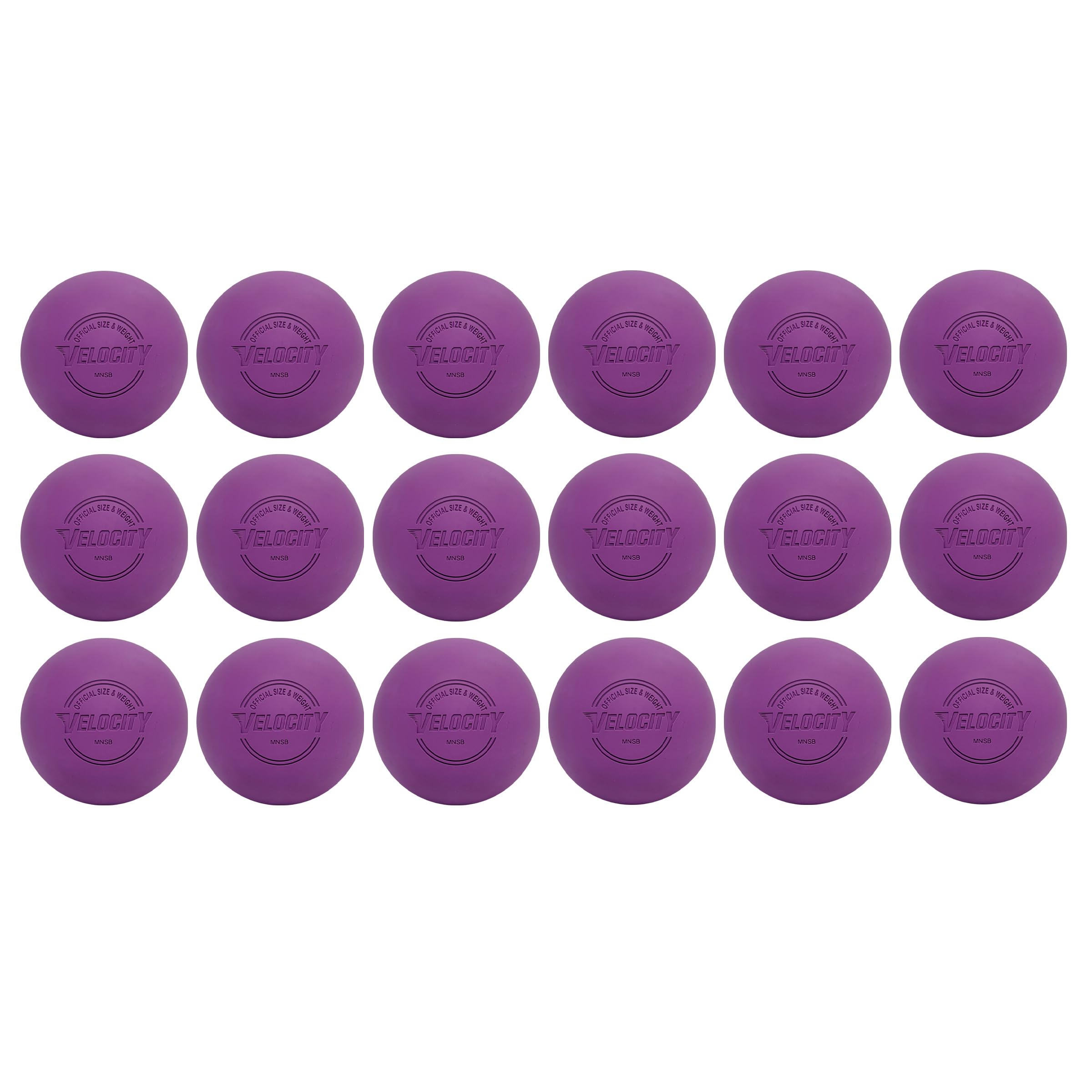 Velocity Lacrosse Balls - 1, 2, 3, 6, 12, 18, 24, 36, 60 and 120 Packs - for Practice, Official NFHS and College Approved Size