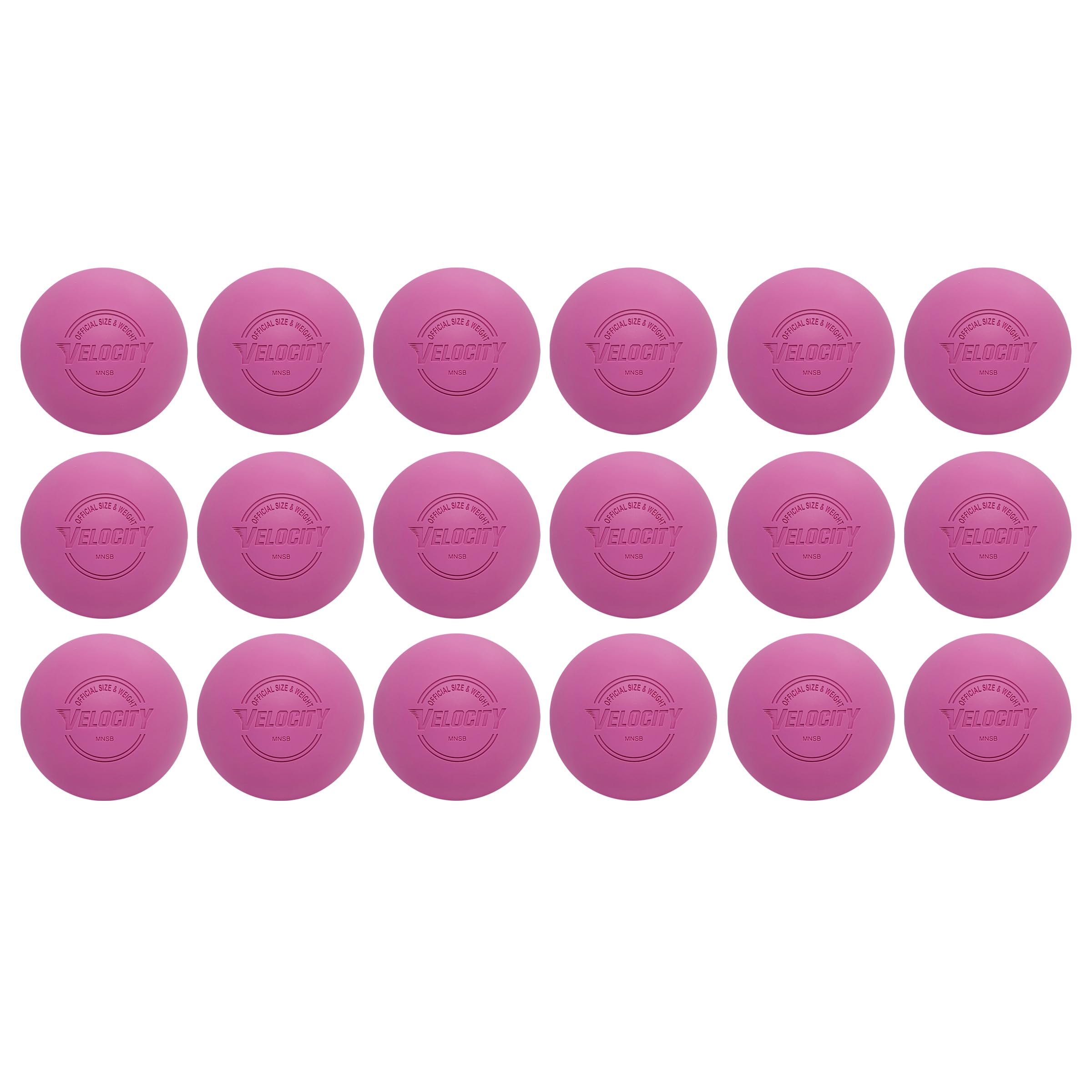 Velocity Lacrosse Balls - 1, 2, 3, 6, 12, 18, 24, 36, 60 and 120 Packs - for Practice, Official NFHS and College Approved Size