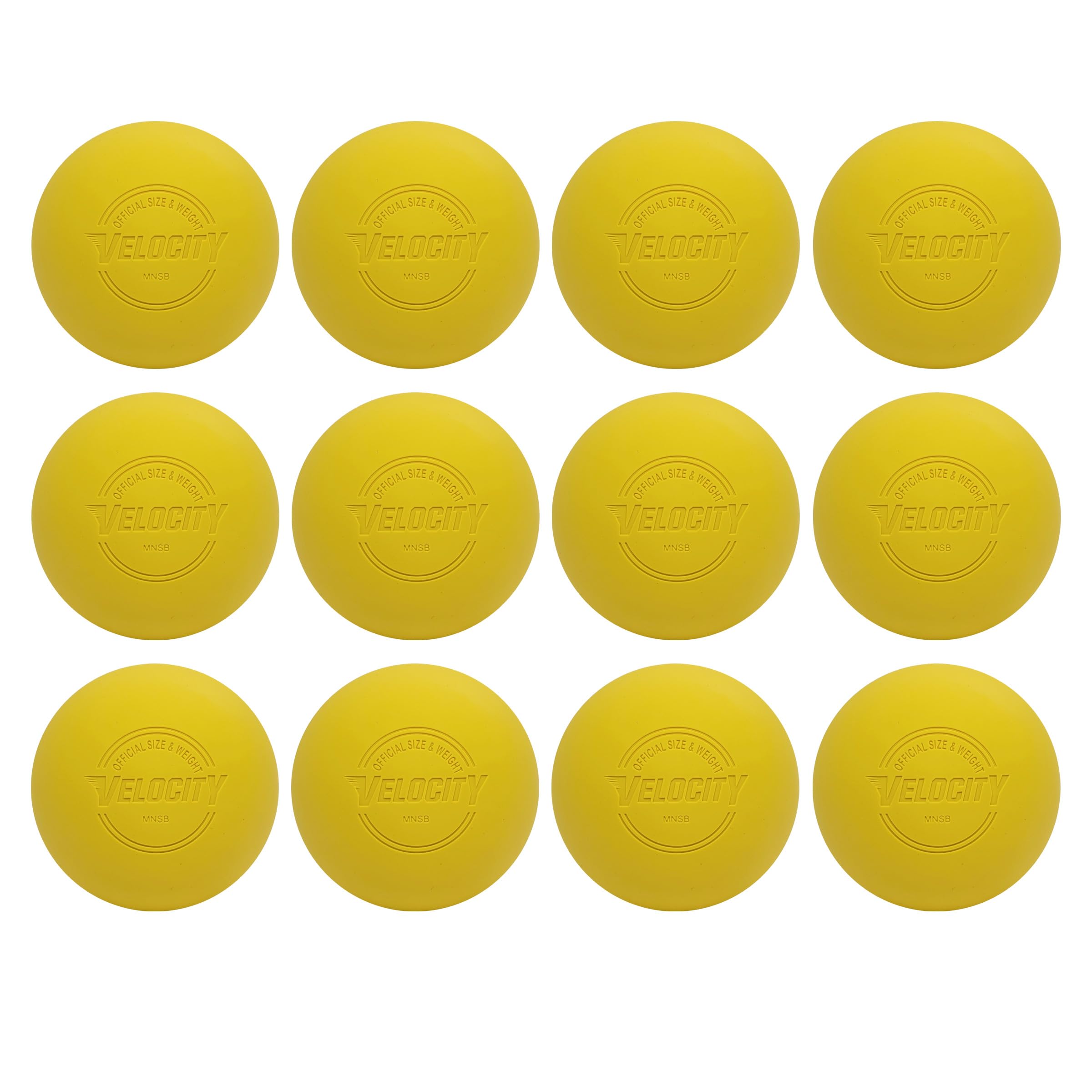 Velocity Lacrosse Balls - 1, 2, 3, 6, 12, 18, 24, 36, 60 and 120 Packs - for Practice, Official NFHS and College Approved Size
